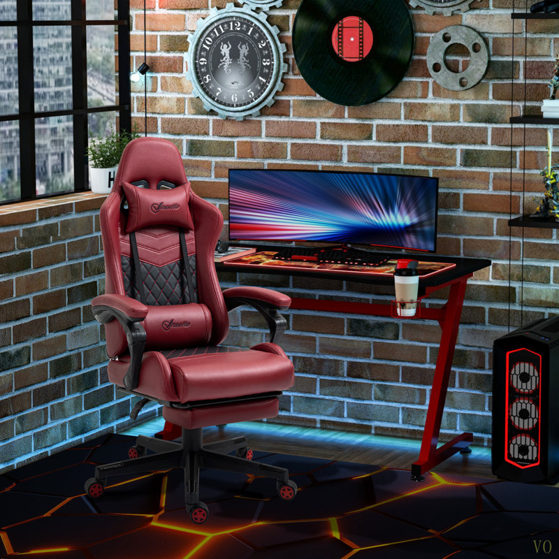 Fauteuil de jeu Vinsetto Racing, Rouge