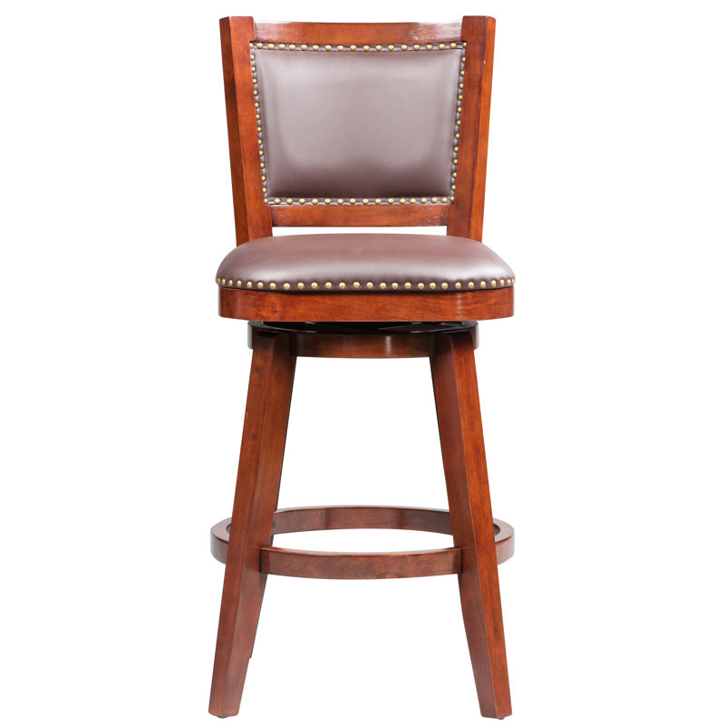 Tabouret de bar et de comptoir Angelja, Cerisier, Tabouret de bar (siège d'une hauteur de 30 po)
