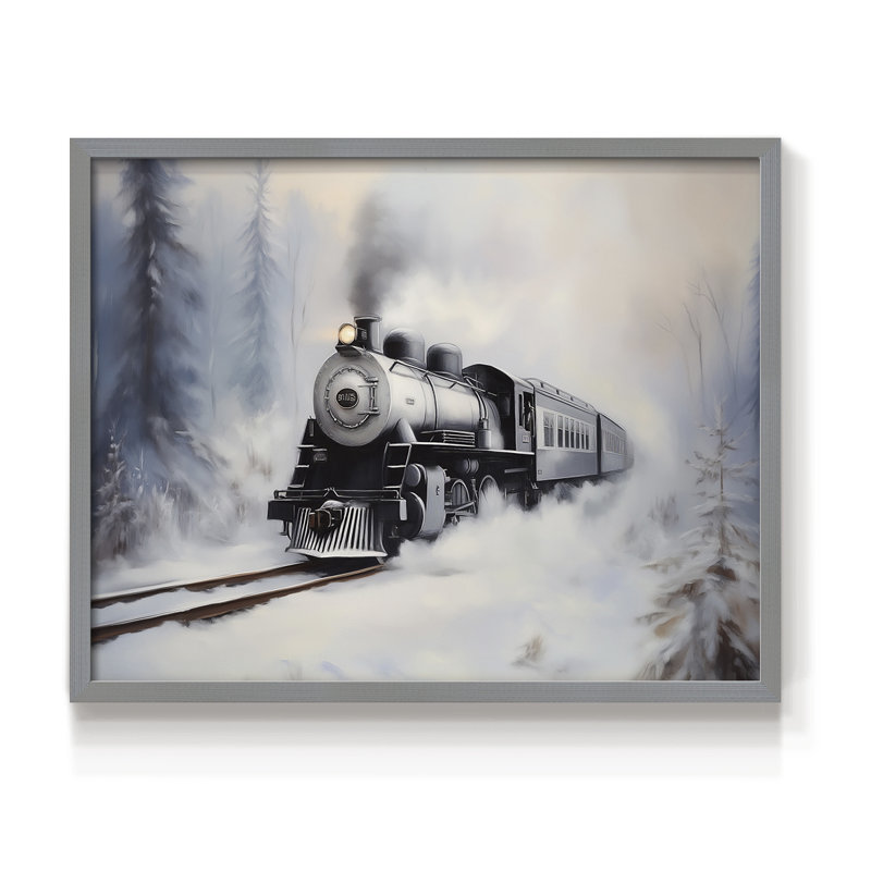 Chirstmas Art-CMIII - Reproduction encadrée - Restickable, H 22 po x l 28 po, Gris