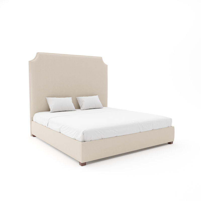 Caldwell Bed With 11" Rails, White, Maestro Ultra Performance Latte, Twin