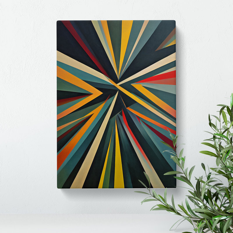 XV1022-3622X Powerful Abstract Art - Print, Wrapped Canvas, 50cm H x 35cm W, No Matte