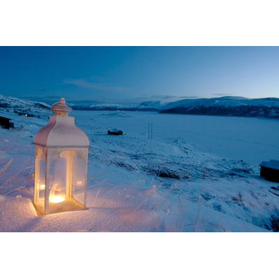 Burning Lantern - Wrapped Canvas Print