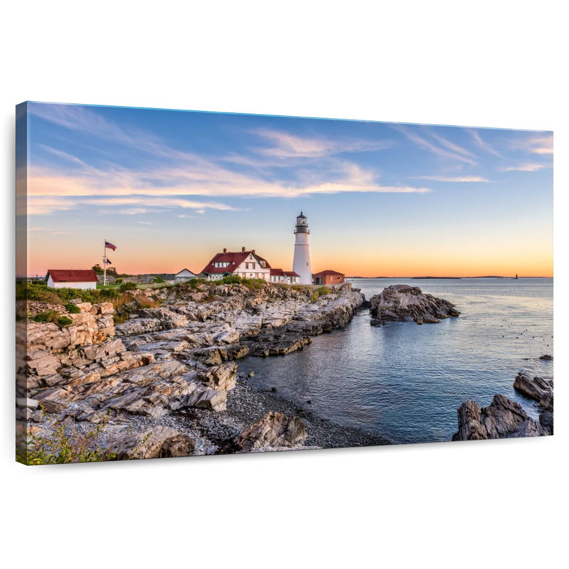 Aletra Portland Head Lighthouse Sunset, 34" H x 51" W