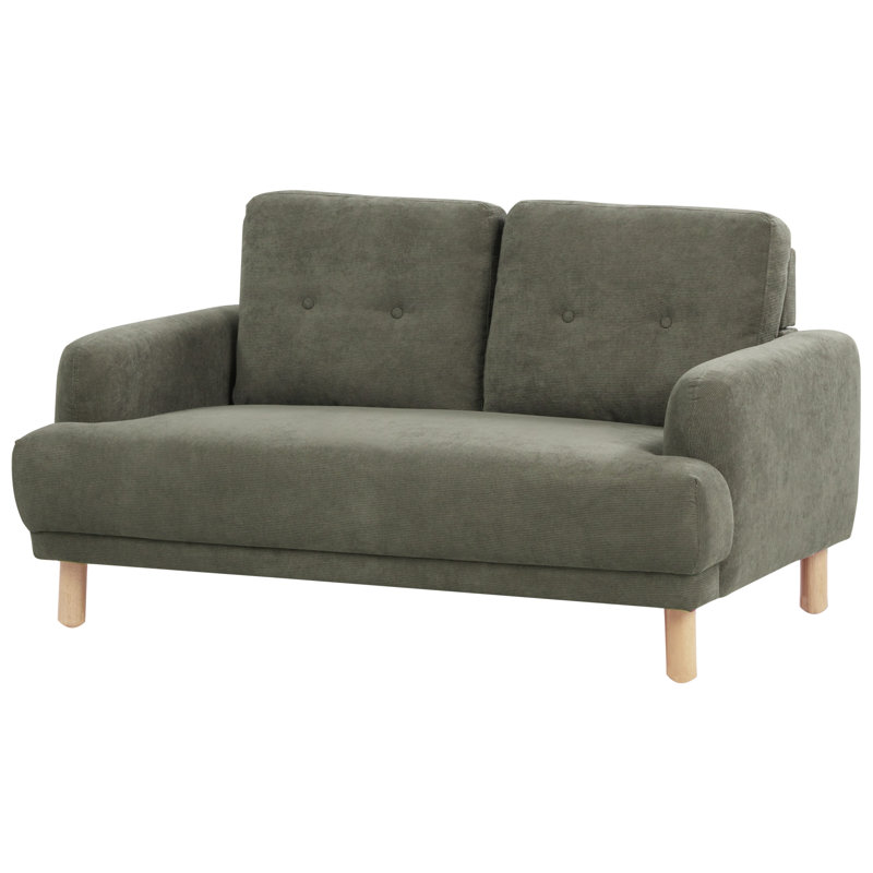 Rinna 2 Seater Corduroy Sofa, Dark Green