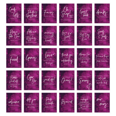 Décor de mariage et signes