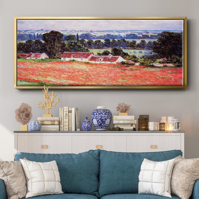 «Poppy Field at Giverny», 1885 - Toile encadrée