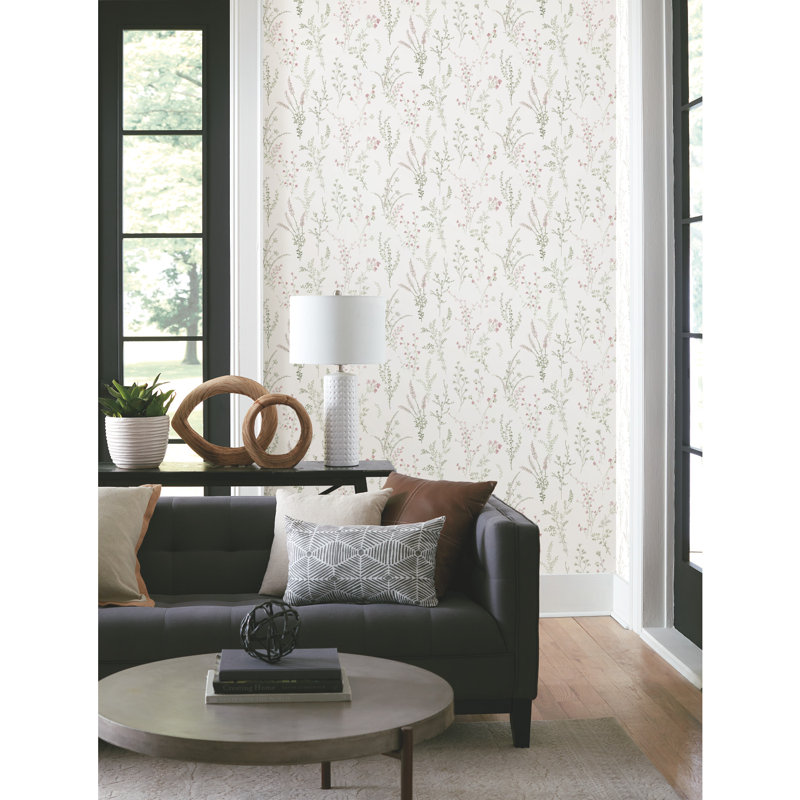 Papier peint floral à peler et coller Wildflower, Multicolore
