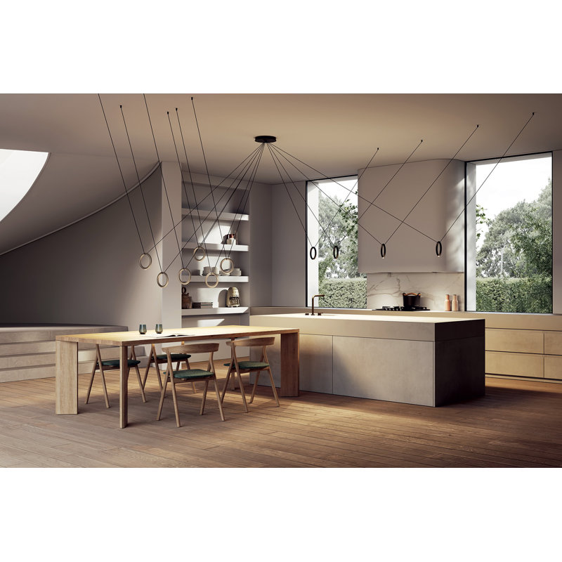 Lodes IVY V Suspension Lamp Low-V, Matte Champagne
