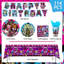 114Pcs Monster High Birthday Party Tableware Set