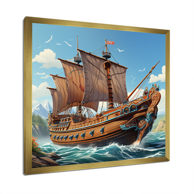 Bateau, voyage viking - Art mural classique