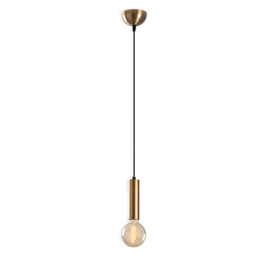 Metal Body Adjustable Height Single Pendant
