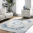 Juliea Distressed Medallion Oriental Power Loom Performance Rug-2100720866