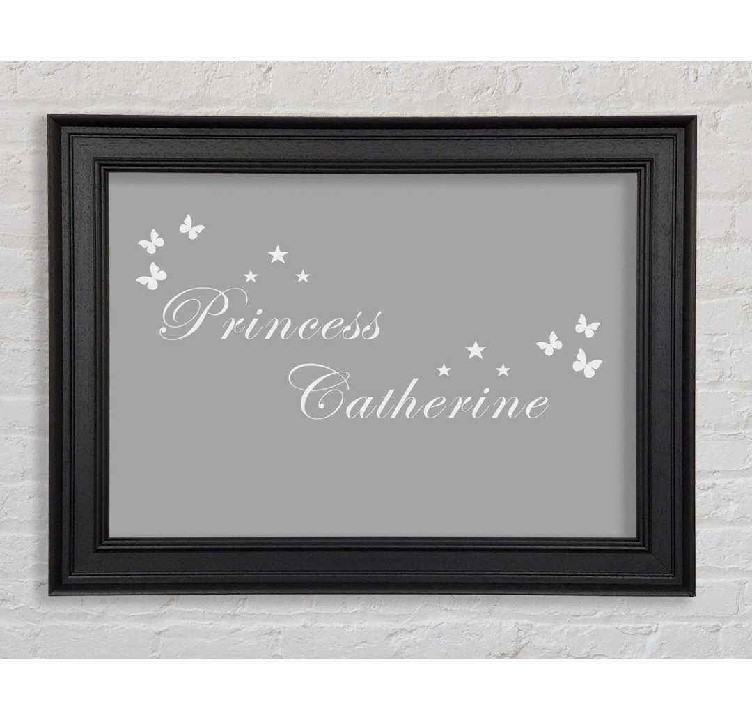 Girls Room Quote Your Own Name Princess Gerahmter Druck