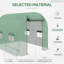 Brandylynn 2.5 x 2m Walk-In Polytunnel Greenhouse Steel Frame PE Cover Green