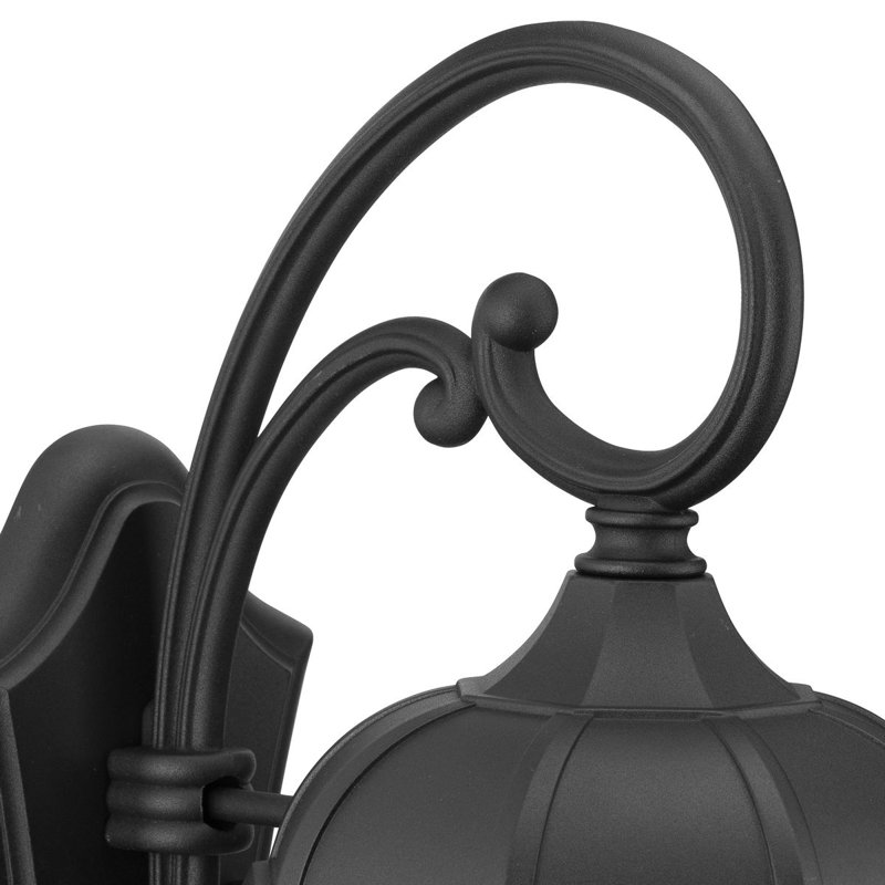 Florence-Graham Wall Light, Black, 17.75" H x 8.25" W x 11.38" D