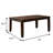 78" W Transitional Dining Table W/ 1 X 18" Leaf, Dark Cherry