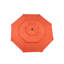 Parasol à 3 niveaux en aluminium 10 pi pour pelouse - Pour la piscine, la cour arrière orange, la terrasse de la piscine-1563080803