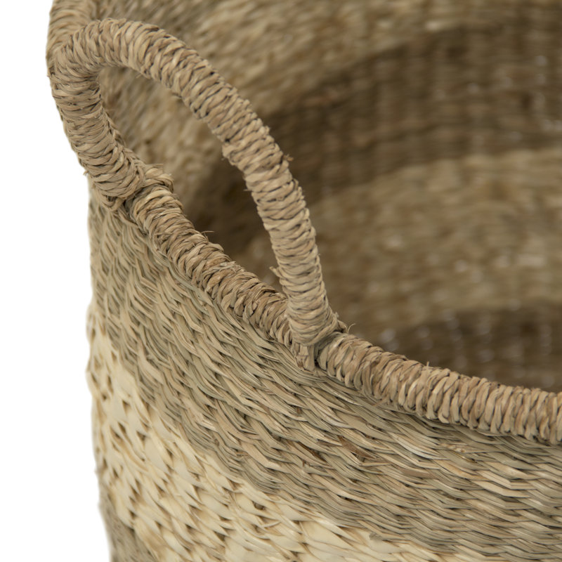 Hand Woven Wicker Decorative Basket, 16" H x 18.75" W x 18.5" D