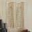 Gold Aluminum Metal Abstract Cutouts Home Wall Decor, Set of 2 7"W, 22"H