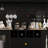 75" Stand Alone Kitchen Pantry with Spacious Countertops, 4 Glass Doors and 3 Drawers and Power Outlet-394970209