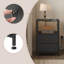 40cm W Metal Bedside Table-1063429740