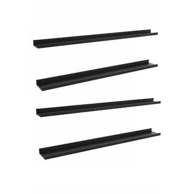 4.06 cm H x 122 cm W Floating Shelf Bookcase