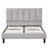 Upholstered Platform Bed Frame, Tufted Headboard-1043544485