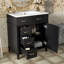 Meuble-lavabo de rangement avec lavabo en céramique-906225386