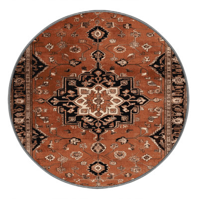 Tapis brun lavable à la machine