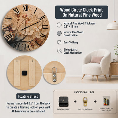 Couples Walking in London - Modern wall clock