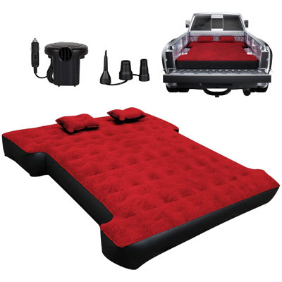 Matelas gonflable de 5,5 pi à 5,8 pi pour lit de camion court avec pompe et sac à dos Mainville