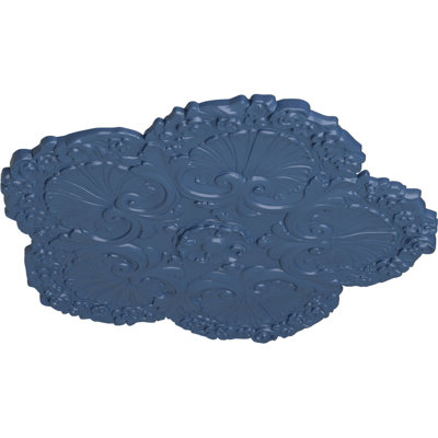 Endurathane Shell Ceiling Medallion, 25 5/8"OD x 1"P, Hand-Painted Americana Finish