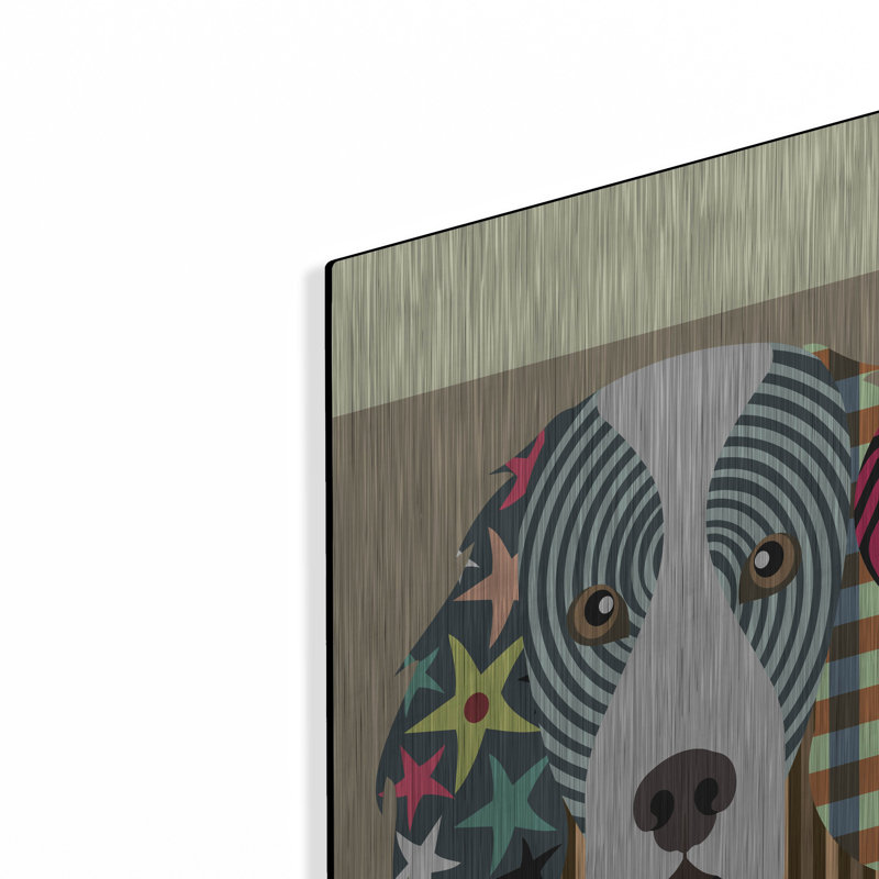 Lark Manor «Gordon Setter» par Lanre Adefioye, art mural en métal, H 24 po x l 16 po