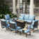 Tapasi 9 - Person Patio Conversation Set with Rocking Lounge Chairs & Optional Firepit Table