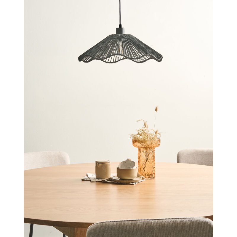 Annell 1 - Light Satin Black Cone Pendant