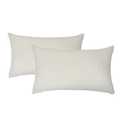 Houndstooth Cotton Blend Reversible Pillow Cover