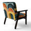 Fauteuil décoratif abstrait géométrique abstrait-733838260