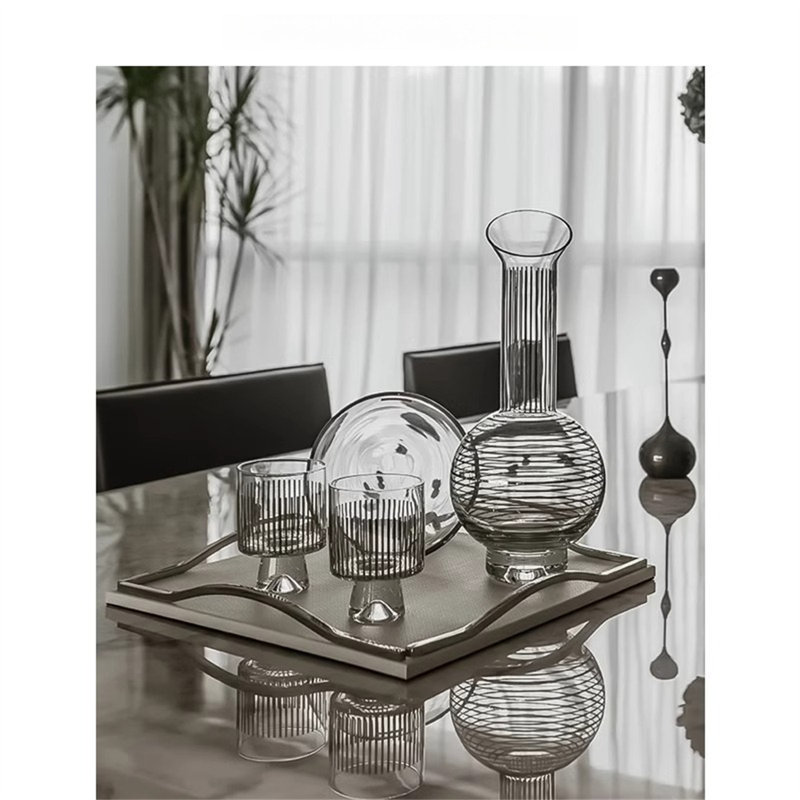 Cuir Leniece / plateau en similicuir, H 1,77 po x l 10,04 po x P 13,98 po