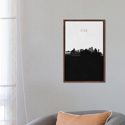 Rome, Italy City Skyline by Ayse Deniz Akerman - Print on Canvas