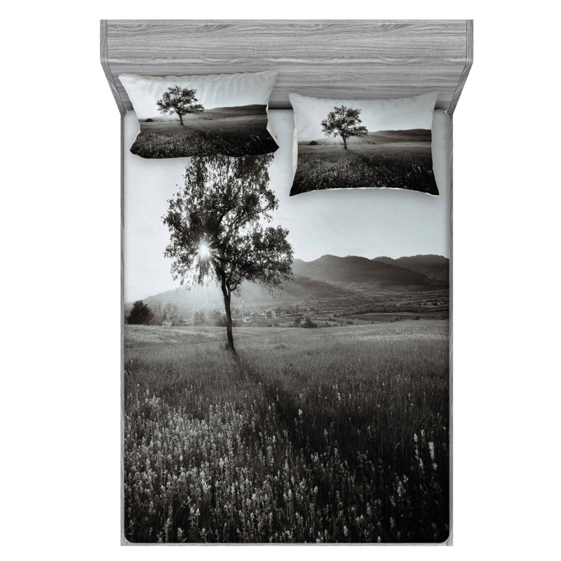 Microfiber Sheet Set, Queen Sheet Set + Fitted Sheet + 2 Pillowcases