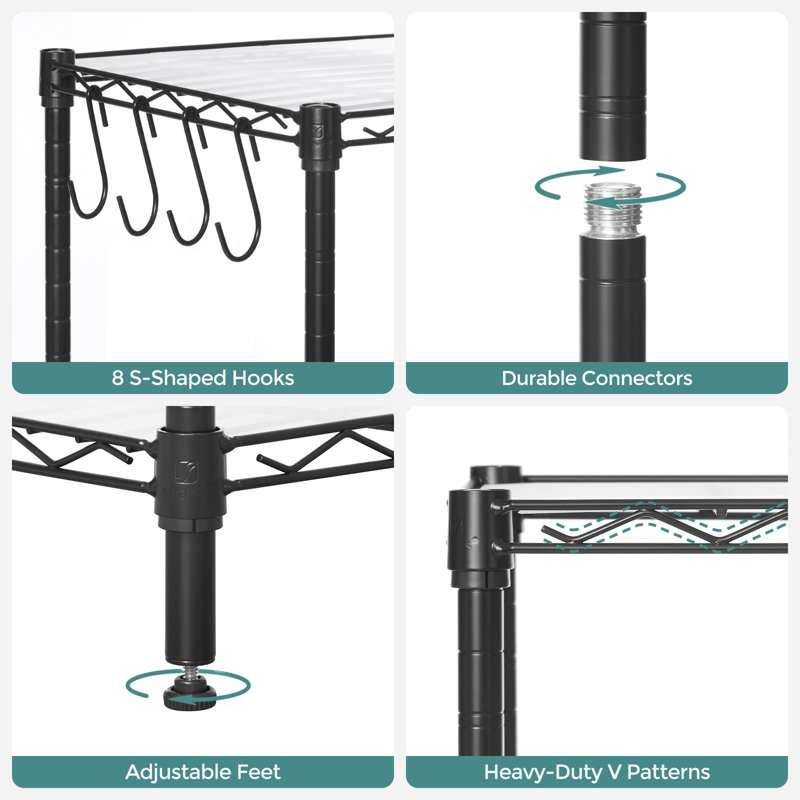 Amarillo Shelving Unit, Black