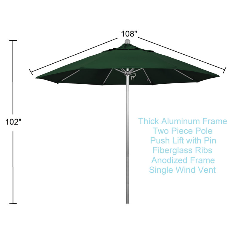 Parasol de marché 9 pi Anadarko, Hunter
