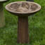 Handmade Pedestal Birdbath-13918115
