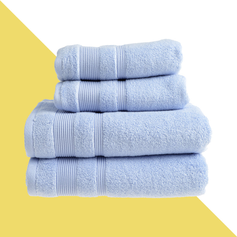 Egyptian Quality Cotton Bath Sheet Chemical-free and Sustainable Single, Baby Blue