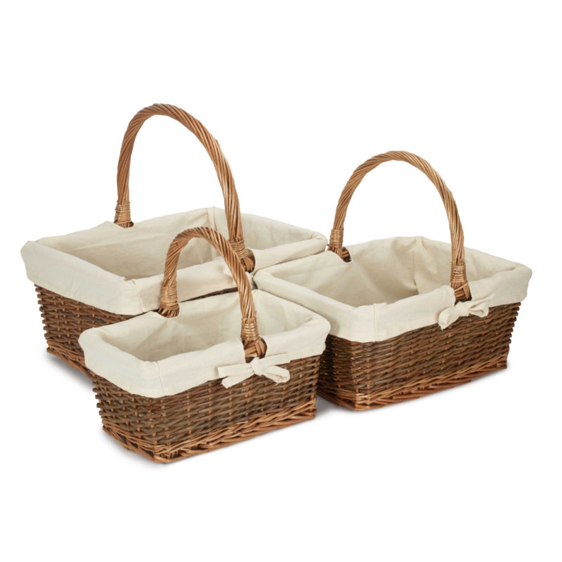 Wicker Laundry Basket with Handles