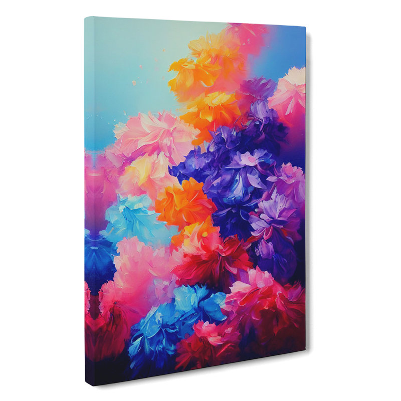 Floral Explosion No.2 - Wrapped Canvas, 50cm H x 35cm W