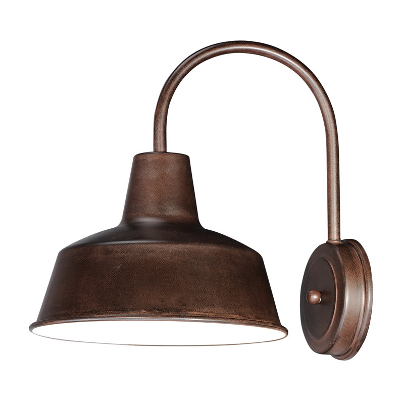 Luminaire de grange d'extérieur Alexandrina, Bronze Empire, H 10,75 po x l 8,25 po x p 10,5 po