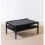 Table basse 2 en 1 en bois massif rétractable