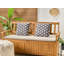 VALSORDA Indoor / Outdoor Floral Square Throw Cushion With Filling