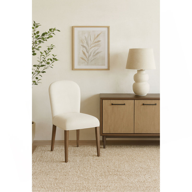 Chaise rembourrée Arch - Cacao / Sable blanc (ensemble de 2), Brun
